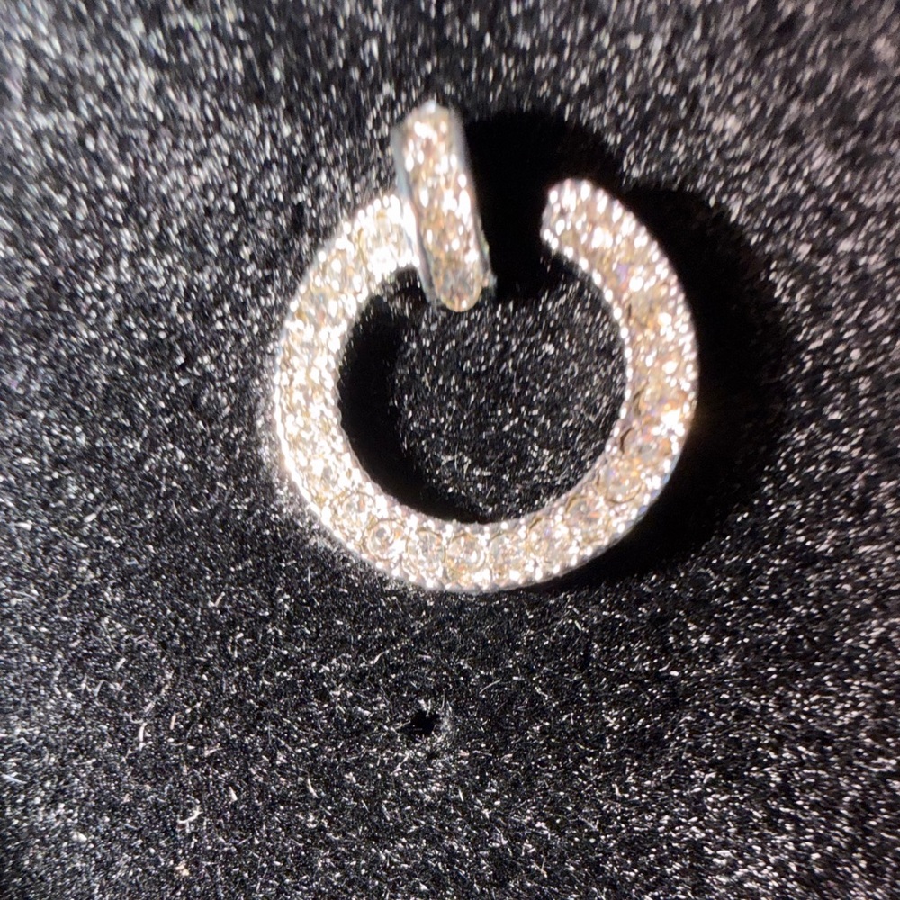 Vince Camuto Silver Crystal Brooch